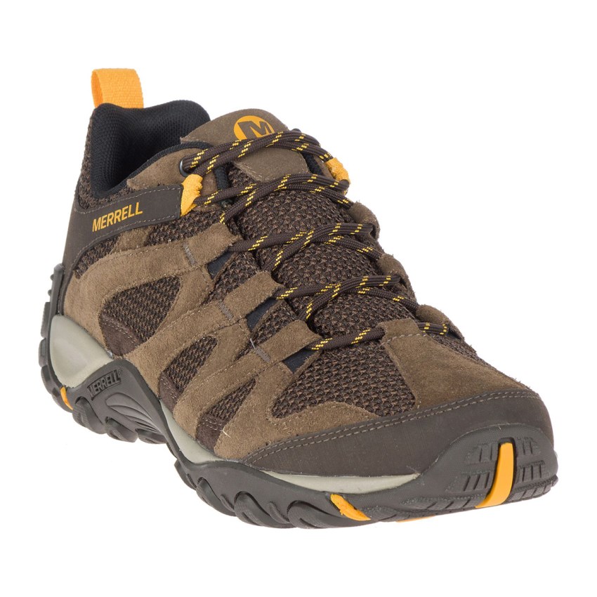 Chaussures Randonnée Merrell Alverstone Marron Homme | R.I.SIWE